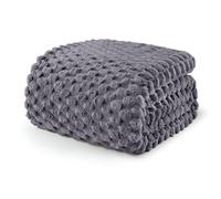 Exclusivo Mezcla Fleece Double Size Blanket for Bed, Extra Large Fuzzy Grey Bed Blankets, Soft Cozy Plush Sofa Throws for All Seasons, 150x200 CM