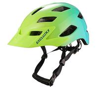 EXCLUSKY Adult Road Bike Helmet with USB Rear Light, CE Certified Bicycle Cycle Helmets, Adjustable Lightweight Helmet for Adult Women Men, 22.05-24.01 Inches (fluorescent)