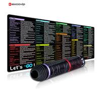 EXCO Go Programming Mouse Pad Large Shortcuts Cheat Sheet Keyboard Mousepad for Cloud Computing Network DevOps Engineer Desk Mat 800x300x2mm Go