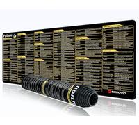 exco vip Large Mouse Pad XL Unique Desk Mouse Mat with Built-in Python Cheat Sheet Easy to Clean Mouse and Keyboard Pad with Comprehensive Python Shortcut