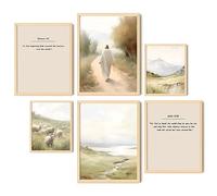 EXCOOL CLUB Jesus Wall Decor - Bible Verse Wall Art, Christian Posters Bible Scripture Art, Lds Jesus Christ Picture, Religious Quotes Christian Art Print for Home Bedroom Decorations (UNFRAMED)