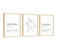 EXCOOL CLUB Lash Decor - 12x16 Salon Room Eyelash Wall Art, Definition Poster, Bedroom Decor (UNFRAMED)