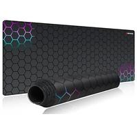 excovip Gaming Mouse Pad,Honeycomb Science Technology Extended Mousepad Gaming Large,Mouse Mat with Non-Slip Base and Stitched Edge for Office Work 31.5"x11.8" 0258