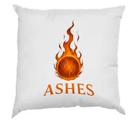 Excudo Trade LTD Ashes Inspired Cricket Cushion Cover - Fiery Cricket Ball Design, 18x18 Sublimation Pillow Case - England vs Australia Rivalry Gift for Fans - White