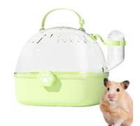 Excursion Bag - Bird Cage Carrier - Portable Compact Carrier with Water Bottles Space-Saving Profile for Wild Outdoors, Small View On Viewing Walls 7.24 x 6.42 x 6.69 Inches Green, Pink