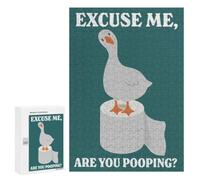 Excuse Me, Are You Pooping？ Puzzle for Adults, 300 PCS, Illustrated Jigsaw Edition, Shared Puzzle Time for Family And Friends, at Home