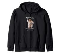 Excuse Me, Bird Feeder's Empty Again Funny Squirrel Zip Hoodie