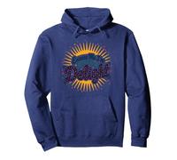 Excuse Me, I'm Actually A Delight - Witty Sunburst Quote Pullover Hoodie, Adult Unisex, Navy, XL
