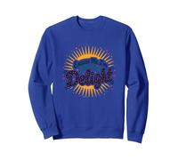 Excuse Me, I'm Actually A Delight - Witty Sunburst Quote Sweatshirt, Adult Unisex, Royal Blue, XL