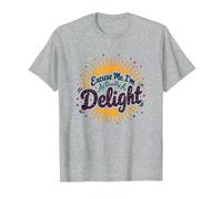 Excuse Me, I'm Actually A Delight - Witty Sunburst Quote T-Shirt, Men, Heather Grey, 6XL