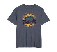 Excuse Me, I'm Actually A Delight - Witty Sunburst Quote T-Shirt, Men's Big and Tall, Heather Blue, 5X Tall