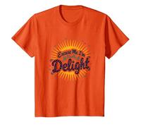 Excuse Me, I'm Actually A Delight - Witty Sunburst Quote T-Shirt, Youth, Orange, 3T