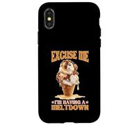 Excuse Me I'm Having A Meltdown Stress Exhaustion Case for iPhone X/XS