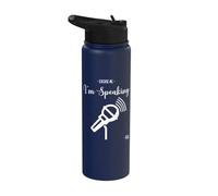 Excuse Me I'm Speaking Kamala Harris Funny Gift Stainless Steel Insulated Water Bottle