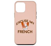 EXCUSE MY FRENCH Bulldog Frenchie Dog Breed Fur Mom Meme Case for iPhone 12 mini