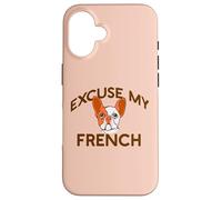 EXCUSE MY FRENCH Bulldog Frenchie Dog Breed Fur Mom Meme Case for iPhone 16