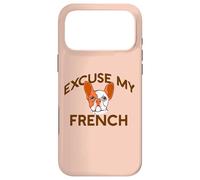 EXCUSE MY FRENCH Bulldog Frenchie Dog Breed Fur Mom Meme Case for iPhone 17 Pro Max