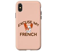 EXCUSE MY FRENCH Bulldog Frenchie Dog Breed Fur Mom Meme Case for iPhone X/XS