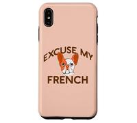 EXCUSE MY FRENCH Bulldog Frenchie Dog Breed Fur Mom Meme Case for iPhone XS Max