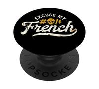 Excuse My French Swear Words Cuss Curse Rant PopSockets Adhesive PopGrip