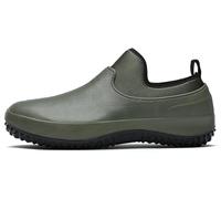 EXECAB Rain Shoes Slip-On Chef Shoes for Men's and Women,EVA Waterproof Anti-Slip Oil Resistant Restaurant Kitchen Work Shoes,Green,45