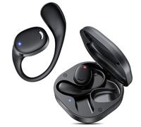 EXECCZO Open Ear Headphones - Airflow Pro Bluetooth 5.3 Earbud Wireless Earphones Headset for Running and Outdoor Activities with Immersive Sound(Black)