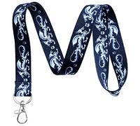 Execucat Medieval Dragons Lanyard Keychain ID Badge Holder, Multicolor, One size