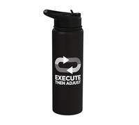Execute Then Adjust Startup Founder Mindset Stainless Steel Insulated Water Bottle
