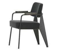 Executive Chair, Black Base - Jean Prouvé Dark grey one size