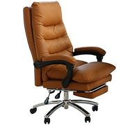 Executive Chair - Commercial, Heavy-Duty, Microfiber Leather, 360° Swivel, Linked Armrests, Wear-Resistant, Office Meeting Room, Work Chair