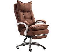 Executive Chair for Big and Tall - Comfortable Fabric Office Chair, Skin-Friendly Reclining Game Chair with Linkage Armrests, Load Bearing 330lbs