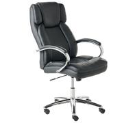 Beliani Executive Chair Honor Faux Leather Black