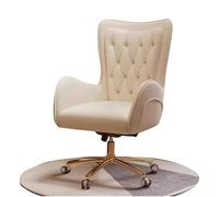 Executive Chair - PU Leather Desk Chair with 5 Wheels, Height Adjustable Swivel for Office Management