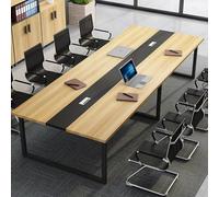 Executive Computer Desk & Vanity Table - Versatile Conference & Seminar Boardroom Table for Office, Sturdy Metal Frame, 180x100x74cm, Modern Design, Ideal for Home & Work Spaces.
