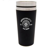 Executive Crest Travel Mug Manchester City FC Black One Size