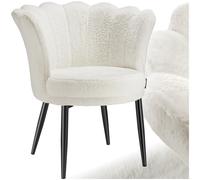 tectake Armchair Stella in Cream | Size: 1 Pack TECTAKE Cream 1 Pack
