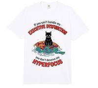 Executive Dysfunction Hyperfocus ADHD Cat Comfort Colors Adult Heavyweight T-Shirt