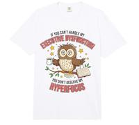 Executive Dysfunction Hyperfocus ADHD Owl Comfort Colors Adult Heavyweight T-Shirt