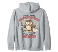 Executive Dysfunction Hyperfocus ADHD Owl Zip Hoodie