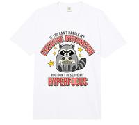 Executive Dysfunction Hyperfocus ADHD Raccoon Comfort Colors Adult Heavyweight T-Shirt