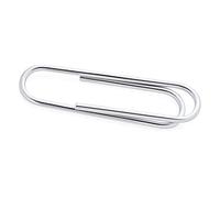 Executive Gift Simple Large Strong .925 Sterling Silver Credit Card Holder Paper Clip Money Clip For Men Teens Polished Finish