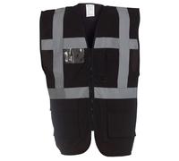 Executive Hi Viz Vis Vest High Visibility Zip Vest Safety Waistcoat Multi Pocket Zip Front ID Badge Holder comes in 9 colours Supplied by Simply Hi Vis Clothing UK