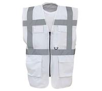 Executive Hi Viz Vis Vest High Visibility Zip Vest Safety Waistcoat Multi Pocket Zip Front ID Badge Holder comes in 9 colours Supplied by Simply Hi Vis Clothing UK