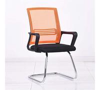 Executive Office Chair Ergonomic Mid Back Mesh Computer Desk Chair with Arm Support Adjustable Height Perfect for School & Meeting Size: 57x50x58CM Color: H