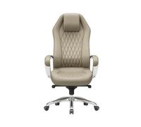 Executive Office Chair, High-Back Ergonomic Leather Desk Chair with Lumbar Support - Big & Tall Design for Comfort and Support