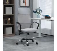 Homcom Executive Office Chair High Mesh Back - Grey, Grey