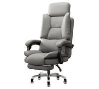 Executive Office Chair with Reclining Function, Adjustable Height, Footrest, Armrest, and 360° Swivel - Ergonomic Design for Home or Office