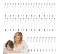 Executive Pen, 50 Metallic Retractable Pens | Multifunctional Fashion Stylus with Silver Clip for Office Writing, Business Elites, Students, Teachers, Professionals Daily Use, School