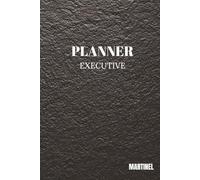 Executive Planner Martinel - Medium 6×9 - 200 Pages Hardcover Black | Professional Minimalist Organizer