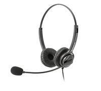 Executive Pro Overture Premium Binaural Noise-Canceling Corded USB Headset. Works with Mac and PC